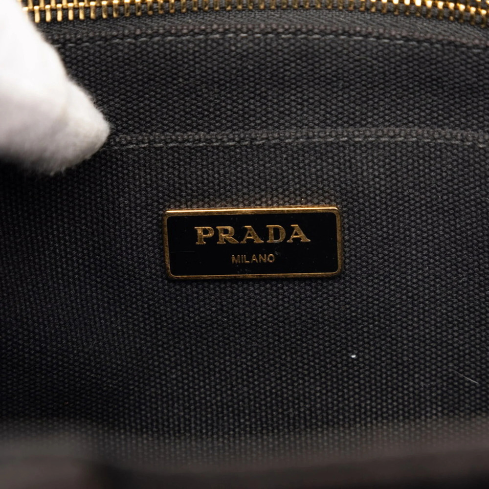 PRADA Black Canvas Shoulder Bag - Picture 7 of 7